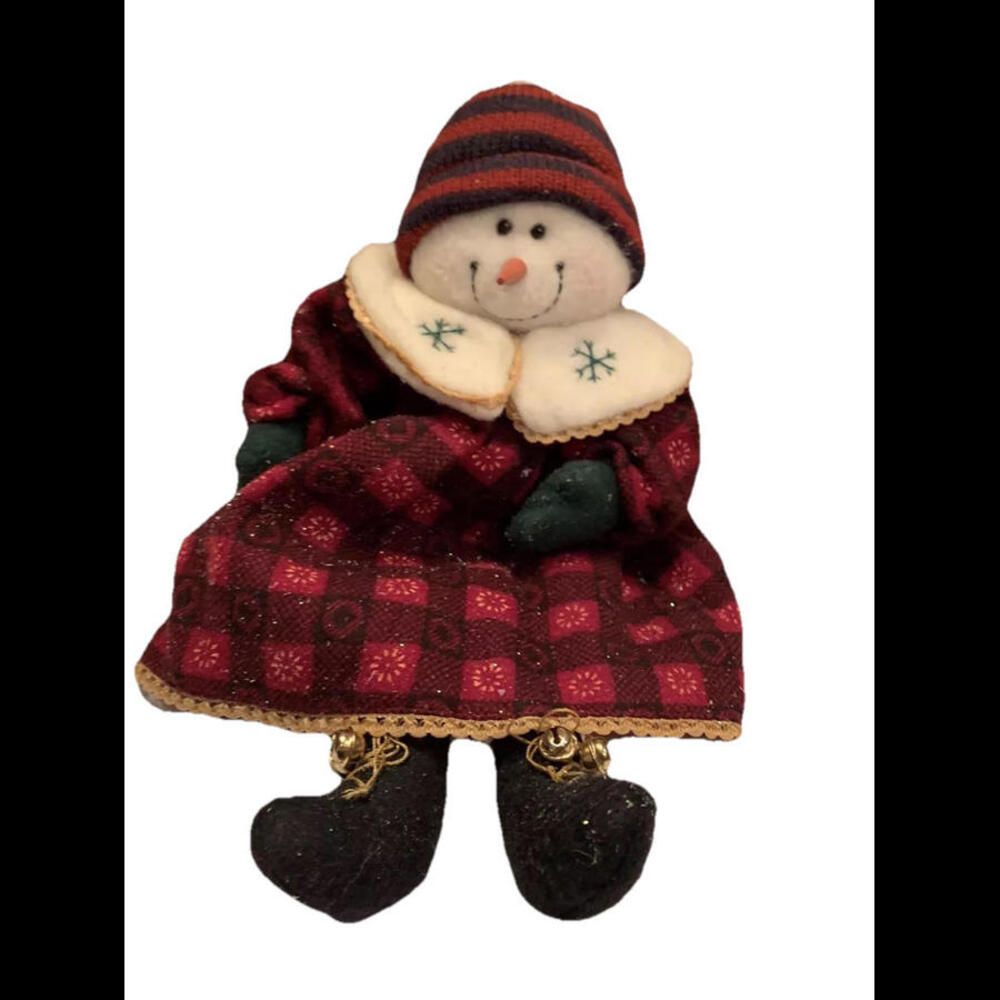 🌼Snow Woman Christmas Decor for Holidays - Cute Snow-Woman In Red Dress / Hat